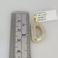 10k Initial " D " Diamond Pendant Charm Yellow Gold Alphabet Men's Ladies