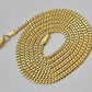 Real 18kt Yellow Gold Miami Cuban Chain Necklace 3mm 20'' Inches Men Women SOLID