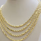 Real 10k Yellow Gold Milano Rope Chain Necklace 18"-24"Inches 3mm 10kt Men Women