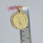 14kt Yellow Gold 1947 Mexican Centenario 50 Gold Pesos Copy Coin With Bezel SALE