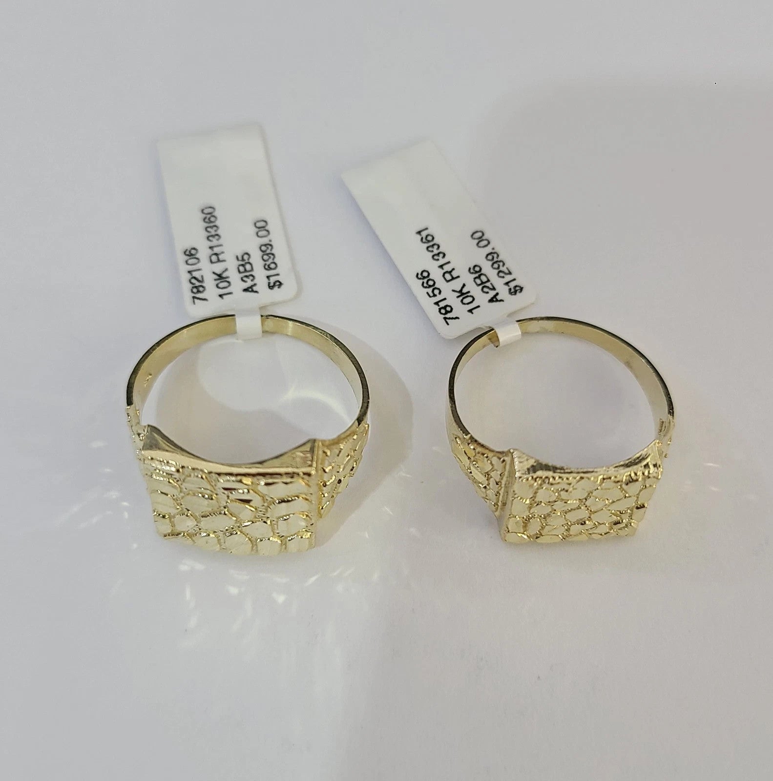 10k Nugget Ring Yellow Gold Women Men Real Genuine 10Kt