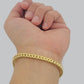 Real 10k Yellow Gold Bracelet Franco 8 Inch 4mm 5mm 6mm 10kt Mens BRAND NEW SALE