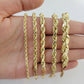 10k Yellow Gold Rope Bracelet 9" Inches Men Women 8mm REAL 10 KT CUSTOM LISTING