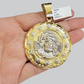 Real 10k Yellow Gold Jesus Virgin Mary Charm Pendant Two-Tone For 10kt Chain NEW