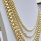 Real 10k Gold Box Byzantine Chain Necklace 20"-28" Inch 4mm 5mm 6mm 7mm 10kt Men