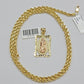 10kt Yellow Gold Rope Chain Virgin Mary Charm Pendant 18-28 Inches Necklace SALE