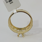 Real 10k Ring Engagement Yellow Gold Men Women Genuine