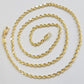 Real 18k Yellow Gold Rope Chain Necklace 20 Inch 2mm Men Women 18 KT SOLID, SALE