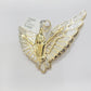 Real Gold Diamond Angel Wing Charm Pendant 10k yellow Gold 1.17 CT Mens 1.5 Inch