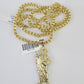 Real 10k Gold Byzantine Necklace Saint Jude Charm SET Chain 18"-30" 3mm Pendant