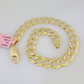 Real 14k Yellow Gold Cuban Curb Bracelet 8mm 9Inch Lobster Clasp 14KT New SALE