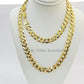 Solid 14k Yellow Gold Cuban Curb Link Chain 9mm Necklace 22" Real Gold Sale