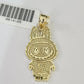 10k Cartoon Monster Charm Pendant Men Women 10kt Real Yellow Gold
