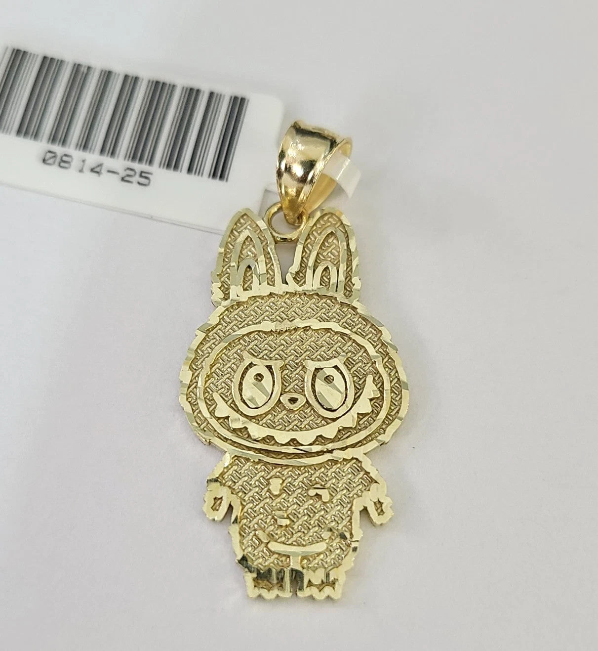 10k Cartoon Monster Charm Pendant Men Women 10kt Real Yellow Gold