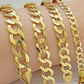 Real 10k Gold Cuban Curb Link ID Bracelet 5mm-10mm 8-8.5" Inches 10kt Name Plate