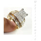 REAL 14k Yellow Gold Ladies Diamond Ring 2CT, Cinderella Style Size 7 For Women