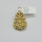 Black Diamond Pharoah Charm Pendant 10kt Yellow Gold 0.80 CT Chain Necklace SALE