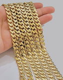 Real 14k Yellow Gold Monaco Chain Necklace 20" 22'' 24'' 26" Inch 9mm 14kt SALE