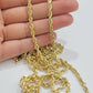 Real 10k Yellow Gold Rope Chain necklace 18 inch - 28 inch SOLID 4mm Mens Women