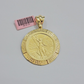 14kt Yellow Gold 1947 Mexican Centenario 50 Gold Pesos Copy Coin With Bezel SALE