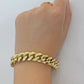 14k Yellow Gold Bracelet Mens Miami Cuban Link 13mm 8.5 Inch Box Clasp REAL