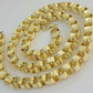 Real Box Byzantine chain necklace 7mm 10K Yellow Gold 26 Inches Men's 10KT