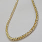 Real 10k Gold Solid Palm Chain Necklace Diamond Cut 5mm 18" Choker , 10kt Mens