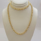 Real 10k Gold Solid Palm Chain Necklace Diamond Cut 5mm 18" Choker , 10kt Mens