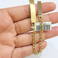 Real Solid 10kt Gold Baby Chino ID Name Plate Bracelet 4mm 5.5'' Inches 10k SALE