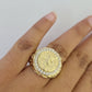 10k Men's Centenario Ring 50 Pesos 1947 Mexico 10kt Yellow Gold Casual Regular