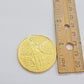 Mexico Gold 50 Pesos 1821 1947 Date Copy Coin SOLID 14k Gold Charm Centenario