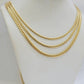 SOLID 18k Gold Miami Cuban Chain Necklace 2.5mm 3.5mm 4mm 18-26 Inches Men Women