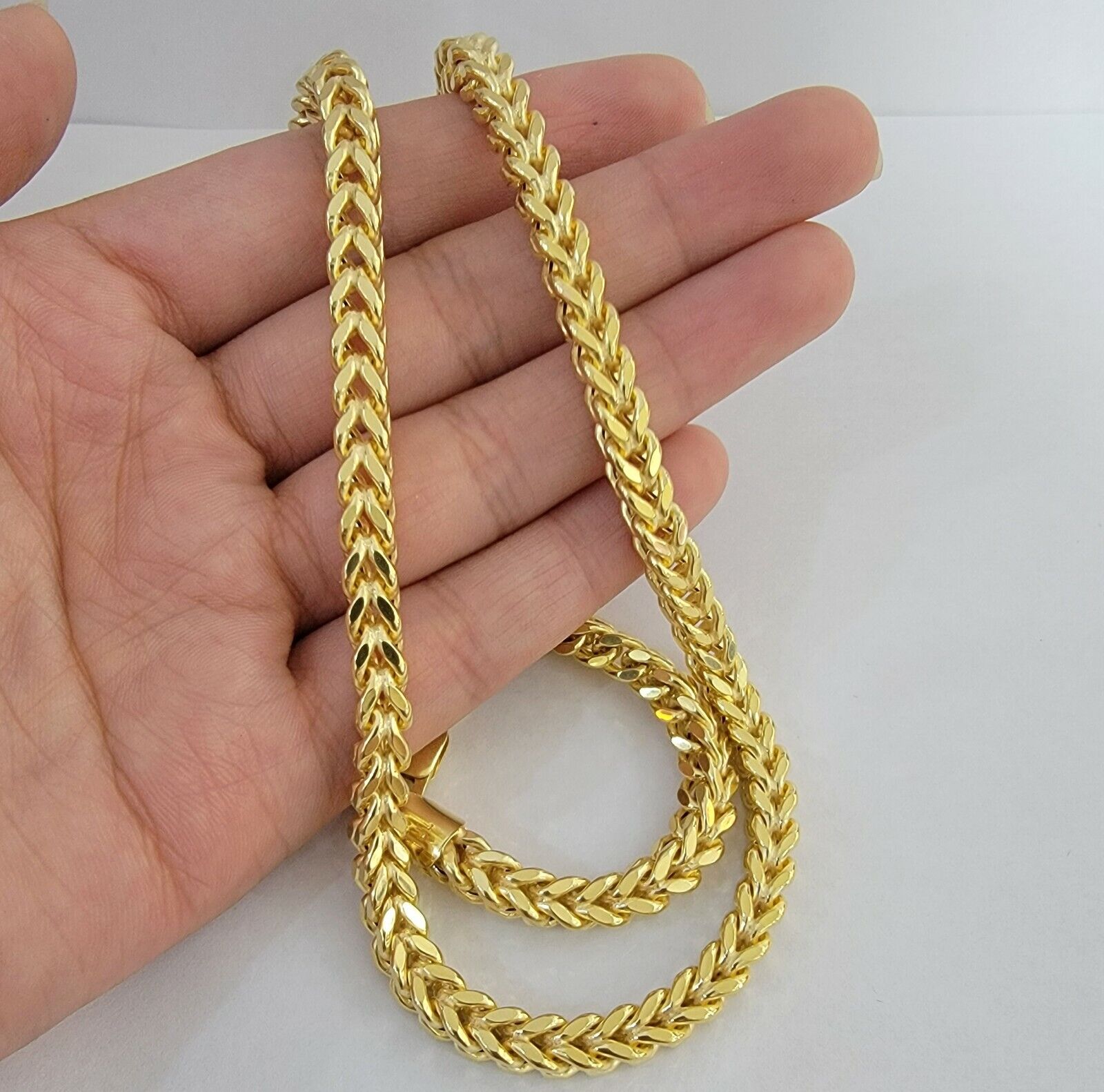 Real 10k Gold Franco Chain 7mm Necklace 26