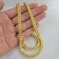 Real 10k Gold Franco Chain 7mm Necklace 26" Inch 10kt Thick & Strong For Men's