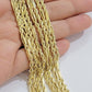 Real 10k Yellow Gold Milano Rope Chain Necklace 18"-24"Inches 3mm 10kt Men Women