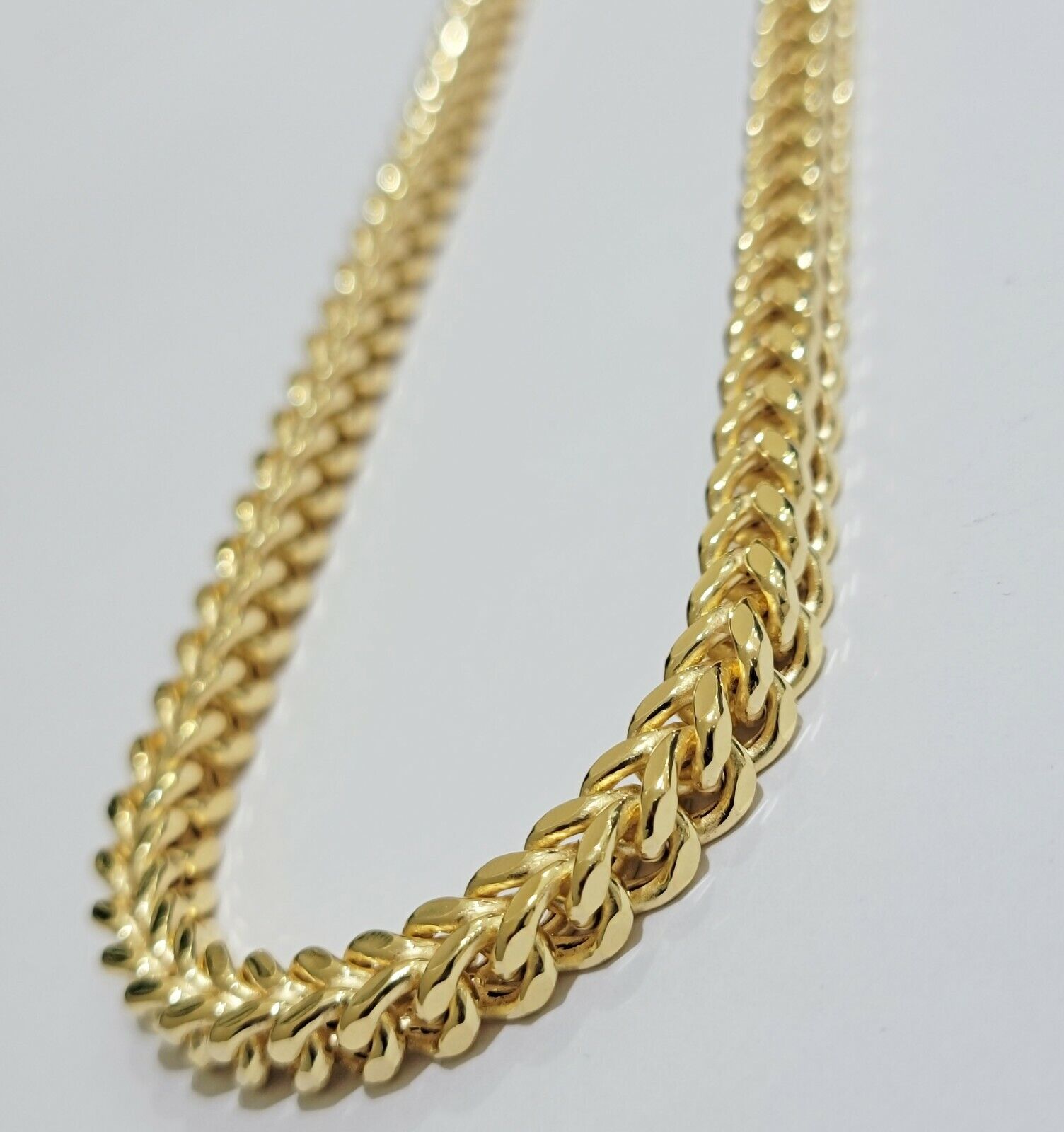 Real 10k Gold Franco Chain 7mm Necklace 26