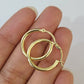 Real 10k Hoop Earrings Yellow Gold Real Men Women