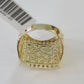 Real 10k Nugget Ring Yellow Gold Women Men Genuine 10Kt