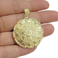 Real 10k Jesus Virgin Mary Charm Pendant Yellow Gold 1.8 Inch Chain Necklace New