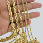 Solid 10kt Gold Rope Chain Necklace 2.5mm 3mm 4mm 5mm 6mm 7mm Diamond Cuts SALE