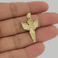 10k Gold Franco Chain Praying Angel Charm Pendant 1.5mm 16-24 Inch Necklace SALE