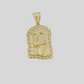 10kt Gold Rope Chain Jesus Head Charm Pendant 5mm 18-28 Inches Necklace SALE NEW