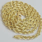 Real 10k Yellow Gold Rope Chain necklace 18 inch - 28 inch SOLID 4mm Mens Women