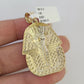 10k Pharaoh Head Charm Pendant Mens REAL 10Kt Egyptian Yellow Gold