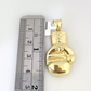 10k Gold Franco Chain Boxing Gloves Charm Pendant 2.5mm 18-24 Inches Necklace