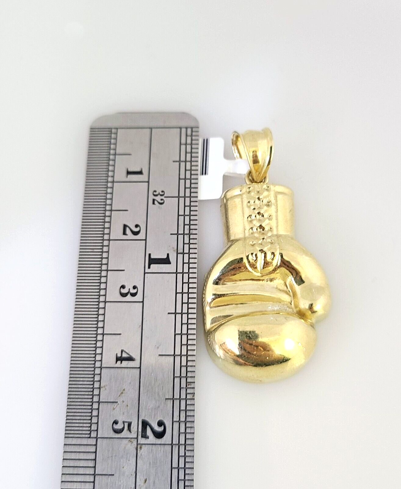 10k Gold Franco Chain Boxing Gloves Charm Pendant 2.5mm 18-24 Inches Necklace