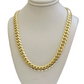 Real 10k Yellow Gold Necklace Miami Cuban Link Chain Mens 8mm 24 Inch 10KT Solid