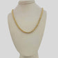 Real 10k Gold 3mm Box Byzantine Chain Necklace 20" 22" 24'' 26'' 28'' Inches NEW