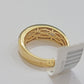 Real 14k Yellow Diamond Ring Mens Band 0.97 Ct Princess Cut Wedding Engagement
