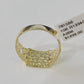 10k Nugget Ring Cuban Yellow Gold Women Men Real Genuine 10Kt